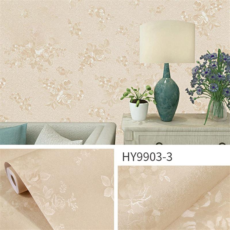 Solid Color Self-adhesive Simple Vintage Retro Printed Bedroom Living Room Decoration Waterproof Background Wall Paper