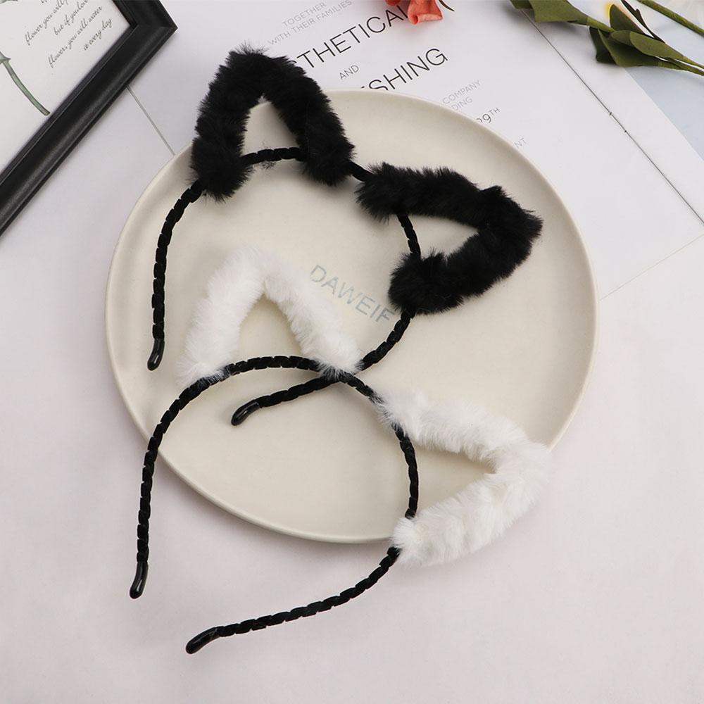 Wash Face Headdress Birthday Party Women accessories Korea Style Headband Make up Plush Hair Band