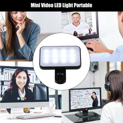 Adjustable Brightness Computer Conference Lens Fill Light Rechargeable Makeup Lamp With Mobile Phone Selfie Fill Light