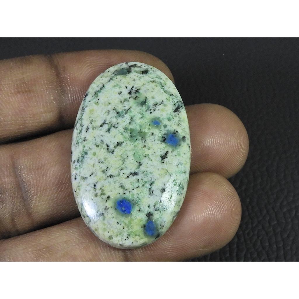 42Cts. Natural K2 Azurite Oval Cabochon Loose Gemstone 24X40X05 MM B-388
