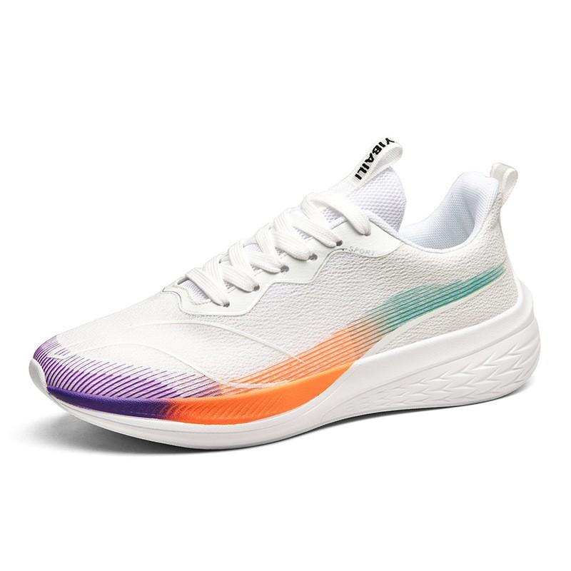 7PRO carbon board running shoes summer single net breathable men's and women's shock-absorbing soft-soled popcorn casual sports shoes