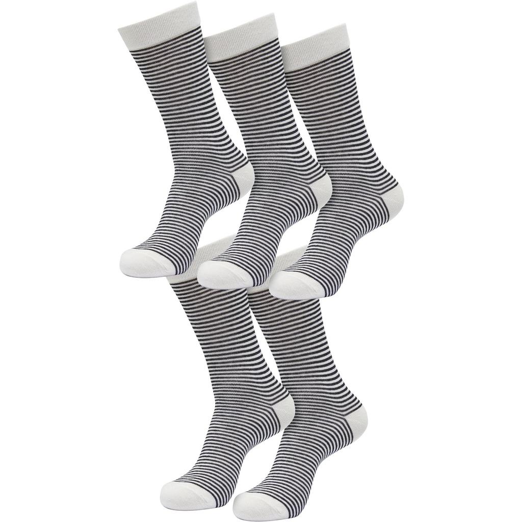 Urban Classics Mens Fine Stripe Socks (Pack of 5)
