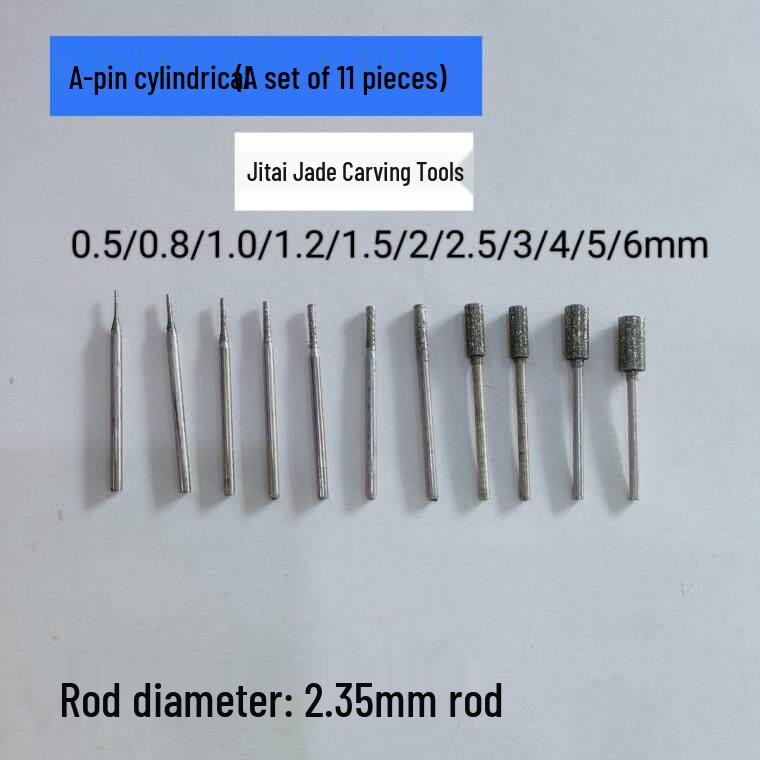 Diamond Jade Carving Tool Set: Polishing & Grinding Needles for Stone