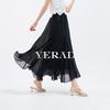 Yalida Irregular Drape Chiffon A-Line Skirt