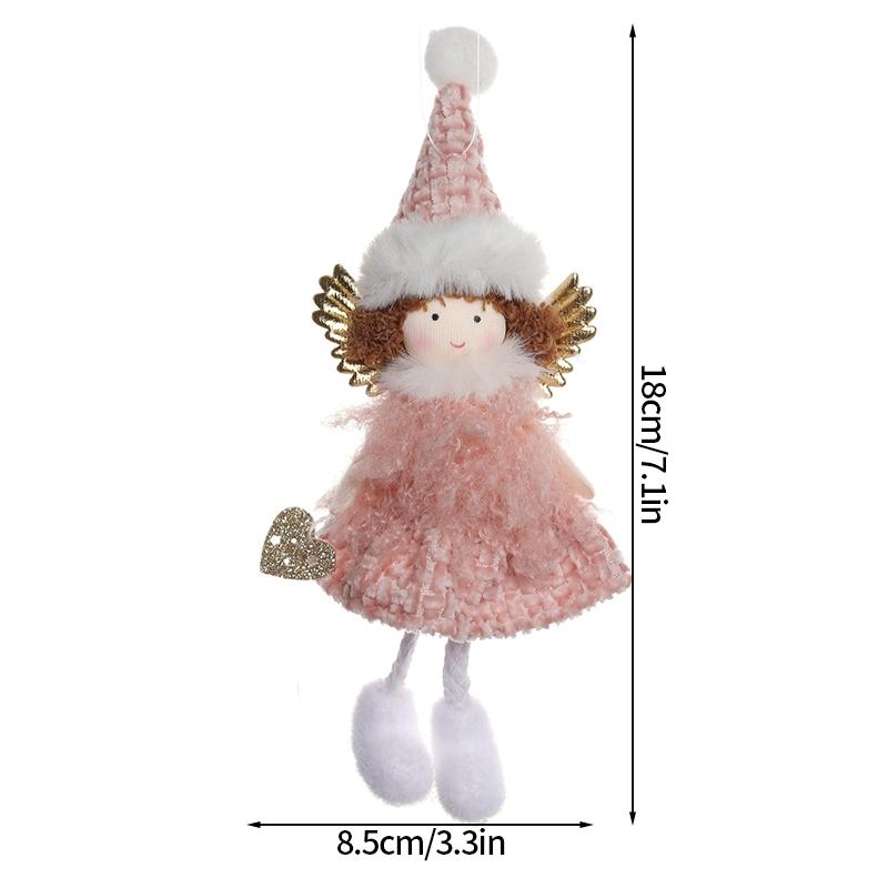 Christmas Doll Ornament Christmas Decoration 2025 Christmas Tree Hanging Pendant New Year Angel Doll Festival Gift for Children