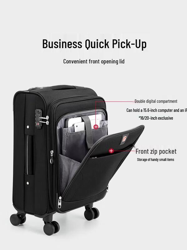 OIWAS 28-inch Softside Business Travel Suitcase with TSA Lock