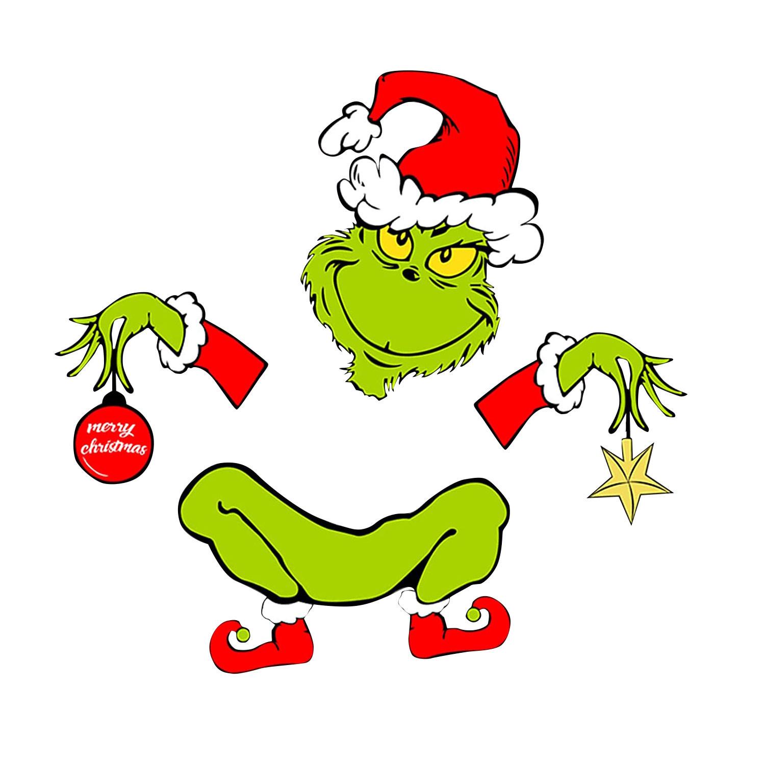 

4 шт. Рождественские украшения для елки - Забавный вор украл верхушку, голову, руки и ноги для праздничного рождественского домашнего украшения для вечеринки One Size