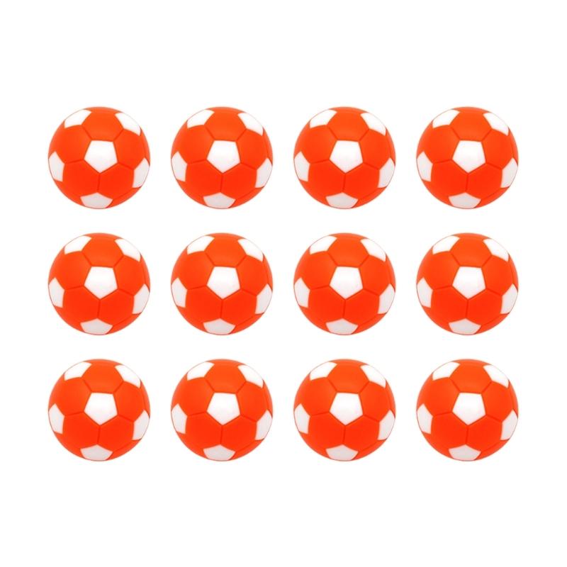 12Pcs Official Table Soccer Balls 28mm Foosballs Table Balls for Home Recreation Room Foosball Table Game Accessories