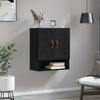 Wall Mounted Cabinet Black Oak Effect 60 x 31 x 70 cm Engineered Wood