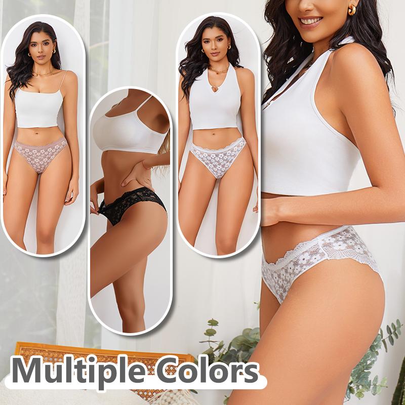 4Pcs Women Lingerie Sexy Lace Panties Soft Fashion Panties Hollow Out Underwears Pantys Underpant Lingerie Lace Intimates S-XL