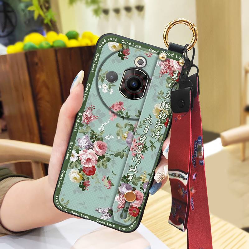 Capa de Telefone Estilo Chinês Resistente à Sujeira Para ZTE Nubia Focus Pro 5G Suporte Moda Anti-choque Para Mãe Capa Traseira Anel
