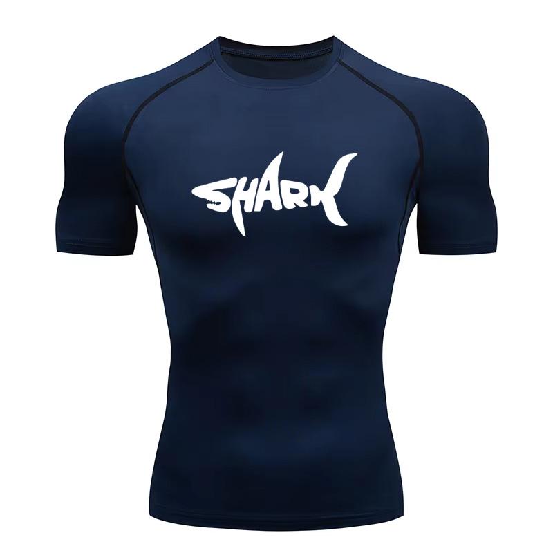 Men Compression Gym Workout Sport Quick Dry T-Shirts Fitness Elasticity Tops Tee High Elasticity Male Summer Athletic Jersey Tee S