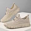 Fashion Summer Men Sandals Fashion Handmade Mesh Flats  Outdoor Beach Sandals Breathable Casual Beach Shoes Hollow Out Treking Footwear