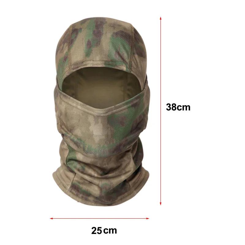 Tactical Cycling Cap Full Face Balaclava Mask Breathable Camo Men Hat Motorcycle Hunting MTB Road Bike Sport Gear Ski Mask Scarf