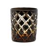 Jinzhi Edo Cut Crystal Glass Whiskey Glass Riwei Hand-carved Rhombus Pattern Hand-carved