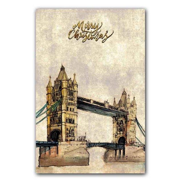 Landscape Oil Painting Famous Architectural Art Canvas Painting Gift Painting Living Room Corridor Study Home Decoration Mural No Frame