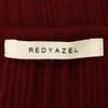 REDYAZEL Long sleeve design knit sweater F Red Women Used