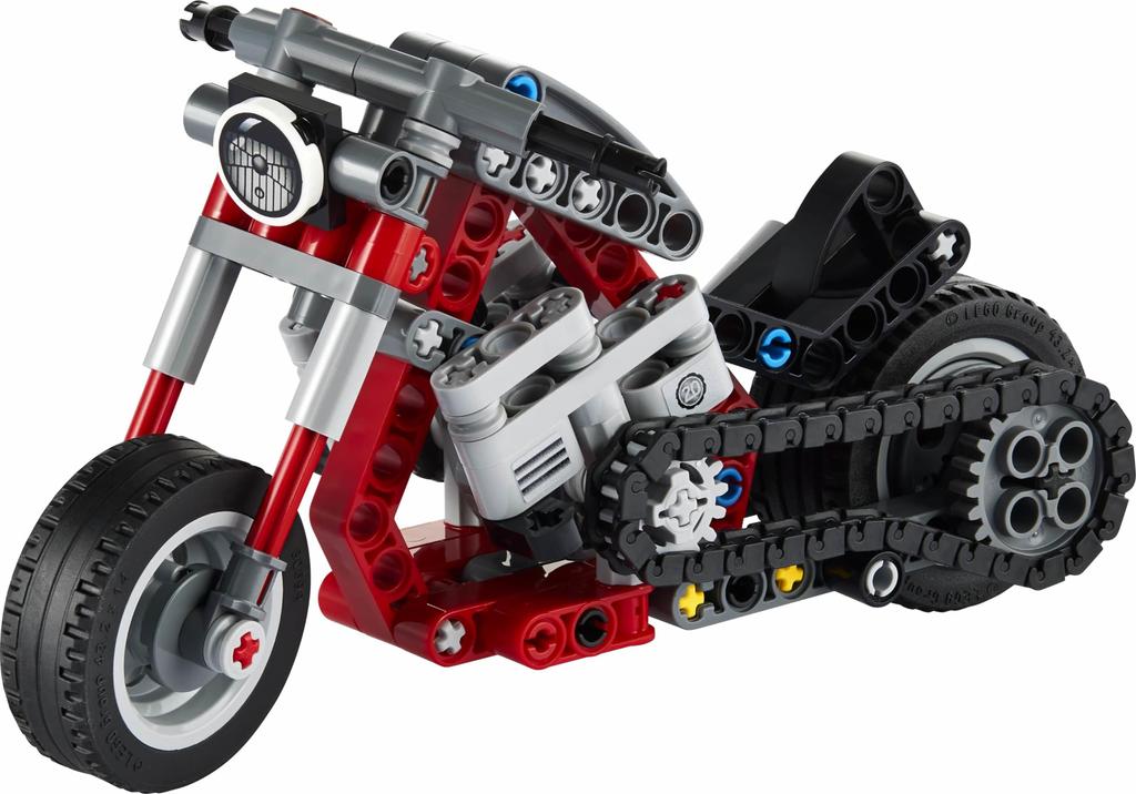 LEGO Technic Motorcycle 42132, a STEM Educational Toy and Building Block Gift for Boys Ages 7 and Up.