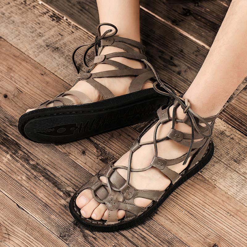 Модные мужские сандалии в римском стиле 2024 года — фото 6