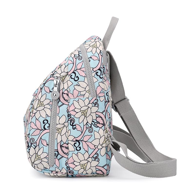 Printed Backpack Large Capacity Nylon Travel Bag Women's Backpack