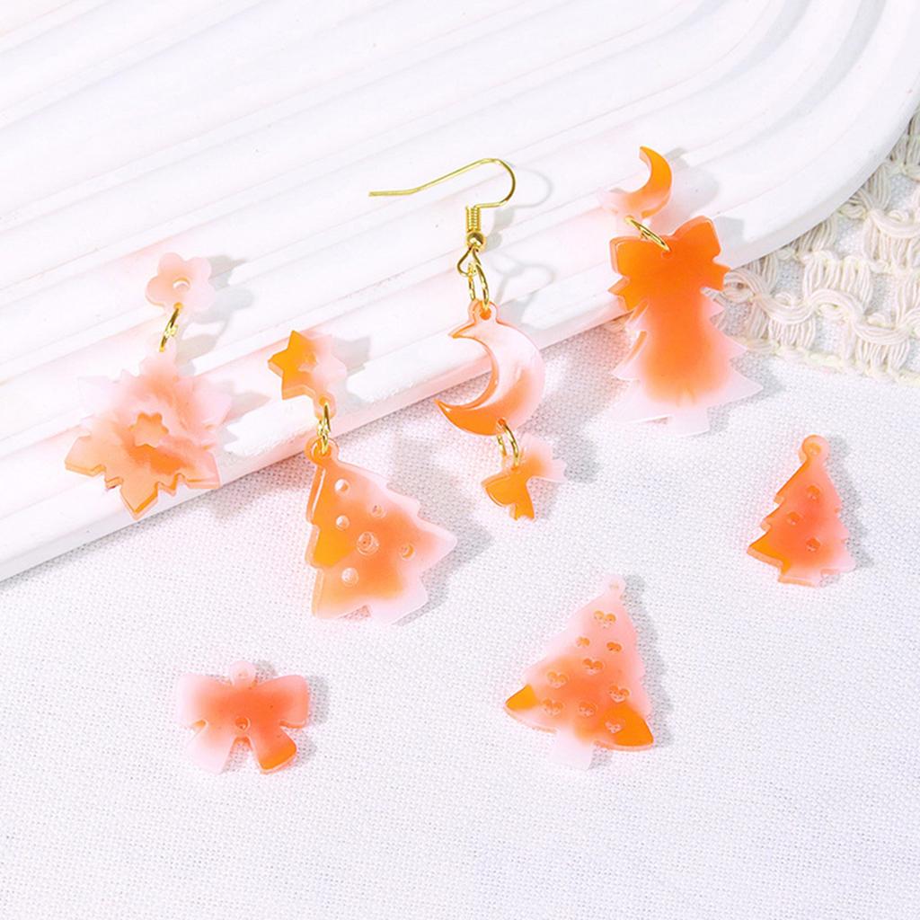 Christmas Earring Silicone Mould Set With Festive Designs for Holiday Jewelry Crafting and Resin Art Projects