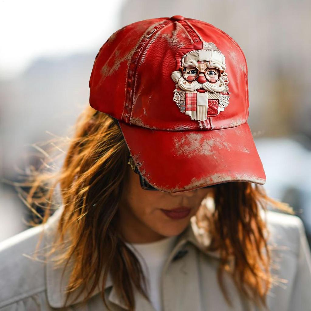 Christmas Baseball Hat Merry Print Adjustable Caps Novelty Holiday Headwear for Men Women Unisex Casual Fashion Sports Gift