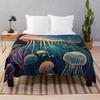 Mythical Sea Creatures Throw Blanket
