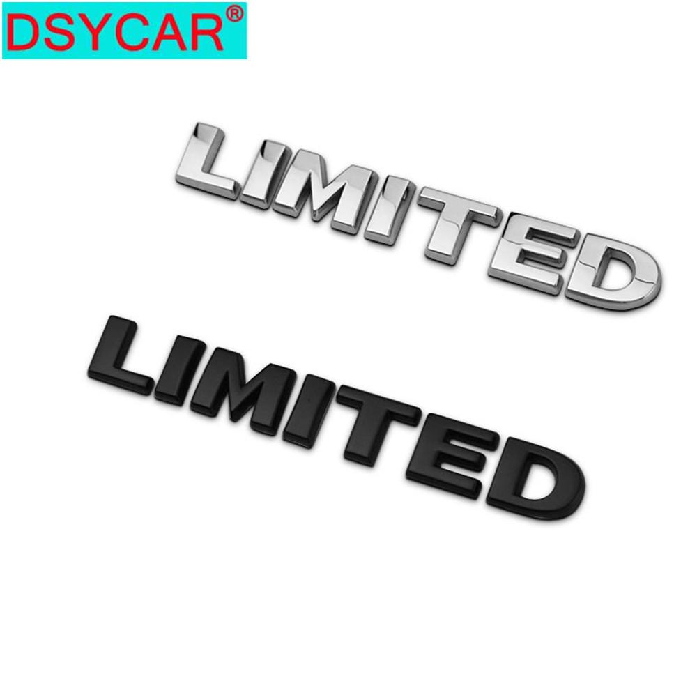 DSYCAR 1 Pezzo 3D Metallo LIMITED Parafango Laterale Posteriore Bagagliaio Emblema Badge Adesivo Decalcomanie per JEEP Wrangler Compass Commander Cherokee