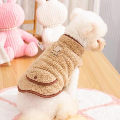 New Dog Clothing Pet Clothing Autumn and Winter Double Sided Long Plush High Neck Warm Sweater