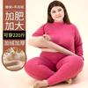 Winter New Men's Warm Underwear Women's Fat Increase Plush Thickened Lamb Fleece Round Neck Set Autumn Clothes Autumn Pants