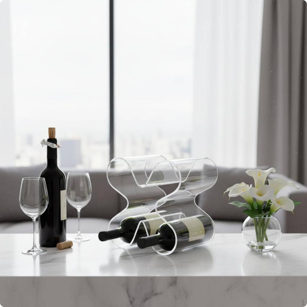 Tabletop Beverage Display Rack Modern Minimal design Countertop Stand Decorative