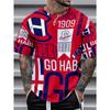 Montreal Canadiens Hip-hop Stil Weiches Mode Kurzarmhemd Ganzjahres Party Essential