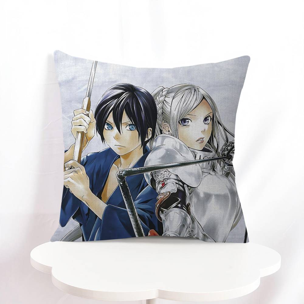 

Anime N-Noragami Cushion Cover Inches Farmhouse Decor Home Throw Pillow Covers For Couch Decorations 16x16Inch