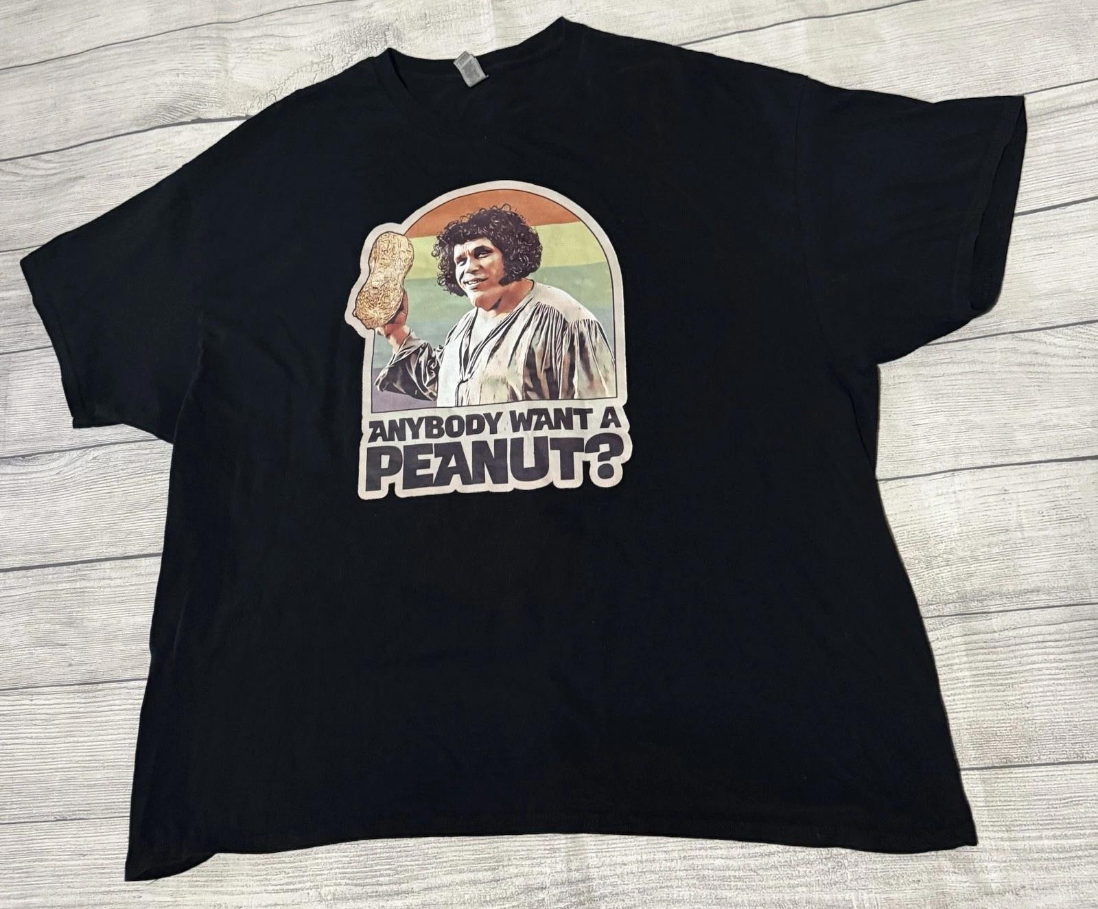 Andre The Giant “Anybody Want A Peanut?” Princess Bride Fezzik Shirt Size 3XL S
