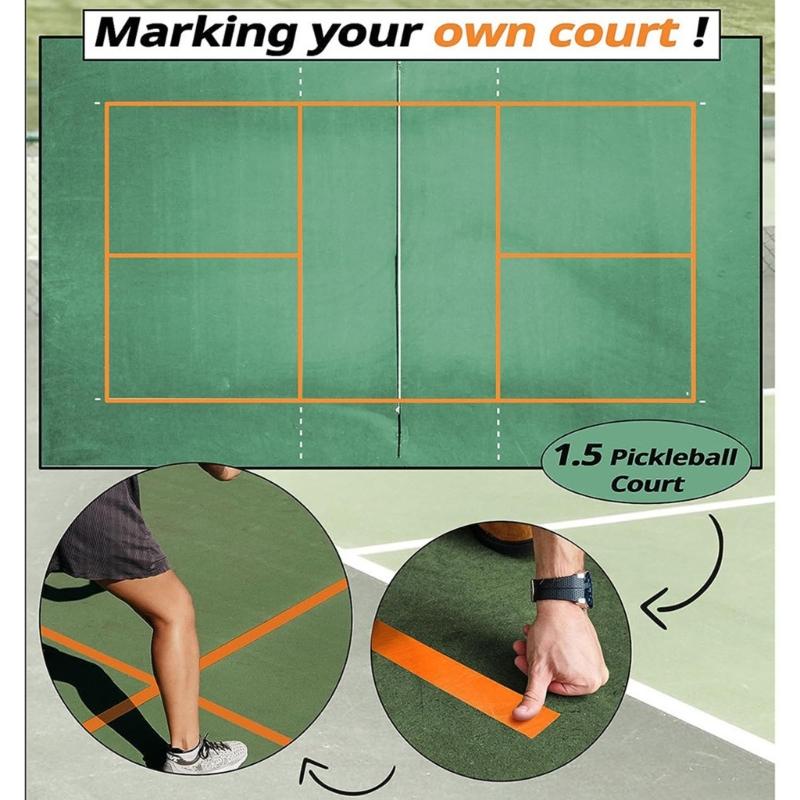 Strong Stickiness Sports Floor Marking Tape Versatile Squash Courts Marking Tape for Sports Facilities
