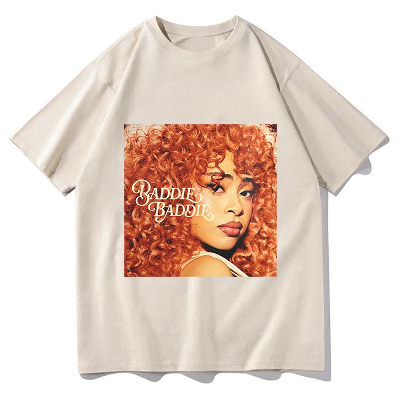 Ice Spice Baddie Baddie Mode T-Shirt Baumwolle Kurzarm Lässig Unisex Streetwear Unisex/Damen T-Shirts Druck Reine Baumwolle Kleidung