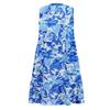 Abito Estivo da Donna Senza Maniche Scollo a V Stampa Abiti Corti Moda Casual Fluido Boho Volant A Linea Svasato Prendisole