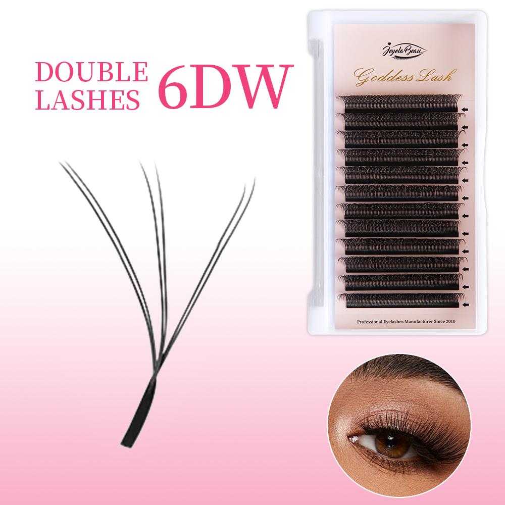 Goddess YY  W Shaped Lashes 2D 3D 4D 5D 6D 7D 8D Automatic Flowering Premade Fans Eyelashes Extensions Natural Individual Lashes
