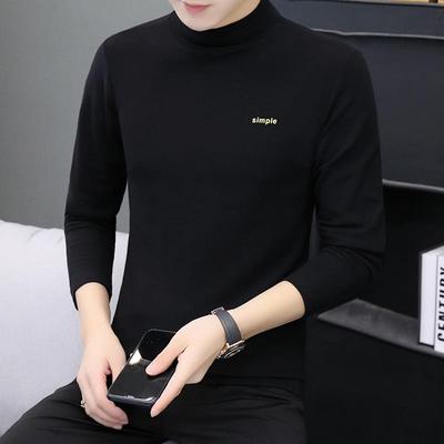 2025 Herren Reines Baumwoll Langarm Rundhals Slim Fit Bedrucktes T-Shirt