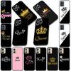 Cover for Samsung Galaxy Note 20 9 8 S8 S10 S9 Plus A54 A33 A21S A31 M21 S10E A17 Coque Phone Case Crown King Queen Princess