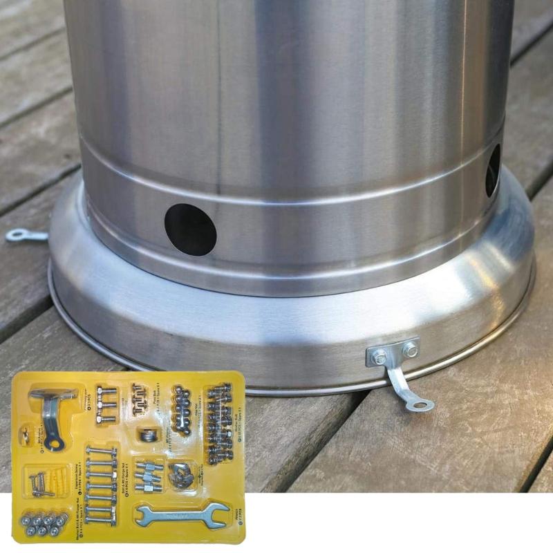652F Outdoor Replacement Part Bolt Nut Set Patio Heater Accessories Round Umbrella