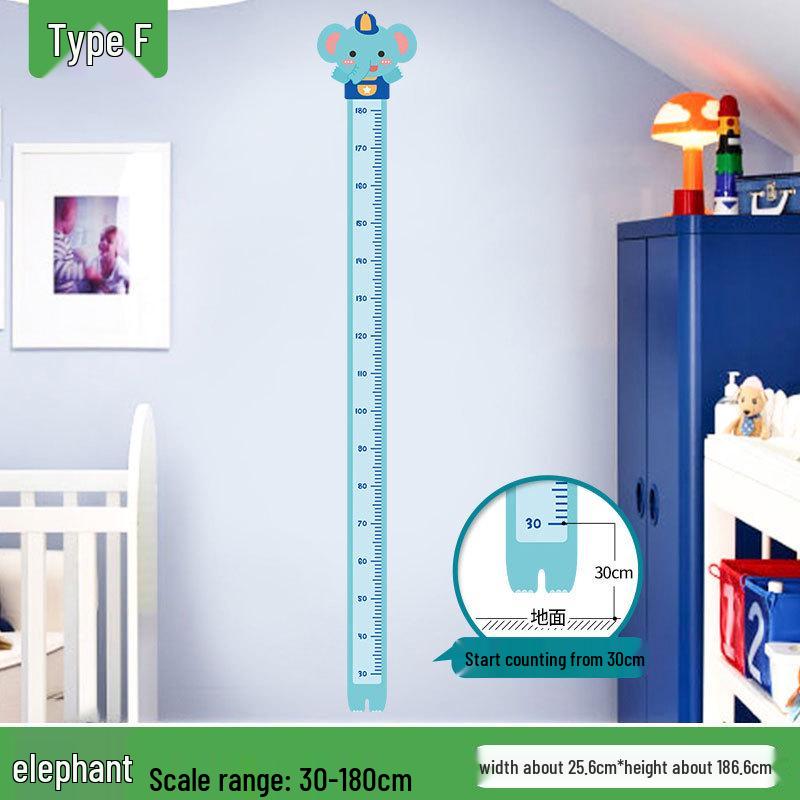 

Removable Cartoon Baby Height Chart Wall Stickers for Kids Room Decor