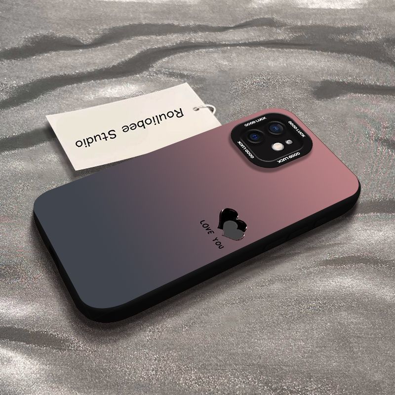 Gradient Love Apple 16promax New Phone Case IPhone15Plus 13mini14 12 Protection Case