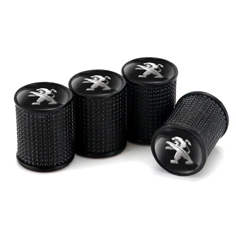 Car Wheel Tire Valve Caps Tyre Stem Covers for Peugeot 306 307 308 2008 3008 4008 508 406 407 408 206 207 208 208XS Decoration