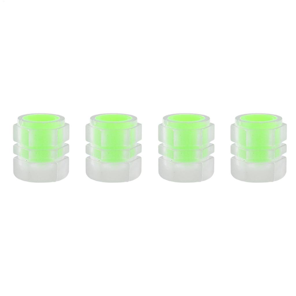Tire Air Valve Caps 4pcs Car Tire Cap Lights Up Car Glowing Tire Valve