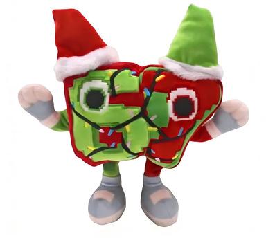 25cm Geen Code Feestelijk 67 Pluche Steel Een Hersenkronkel Kerstpop Anime Periferieën Zachte Poppenverzameling Kamerdecoratie Kinderen Cadeaus