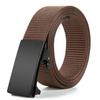 Men'S Toothless Automatic Buckle Woven Canvas Belt Belt Casual Nylon Tactical Pants Belt Military Training Outdoor Belt