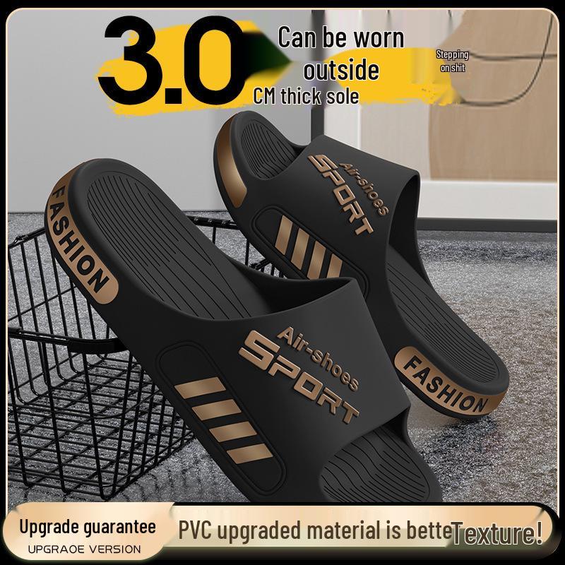 2025 Men's Plus Size Non-Slip Thick Sole Sandals - Summer Outdoor Sports Slippers