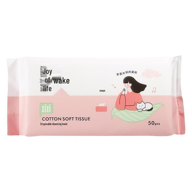 XIXI Disposable Thickened Facial Cleansing Towels - 50 Pack