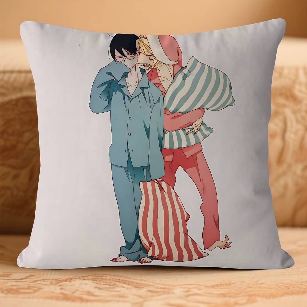 

Kusakabe CARTOON HikariS Pillow Case Removable Washable Cushion Cover – All-Season Soft Linen 16x16Inch